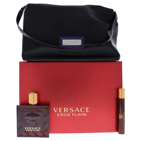 versace eros flame gift set 100ml|Versace Eros cologne set.